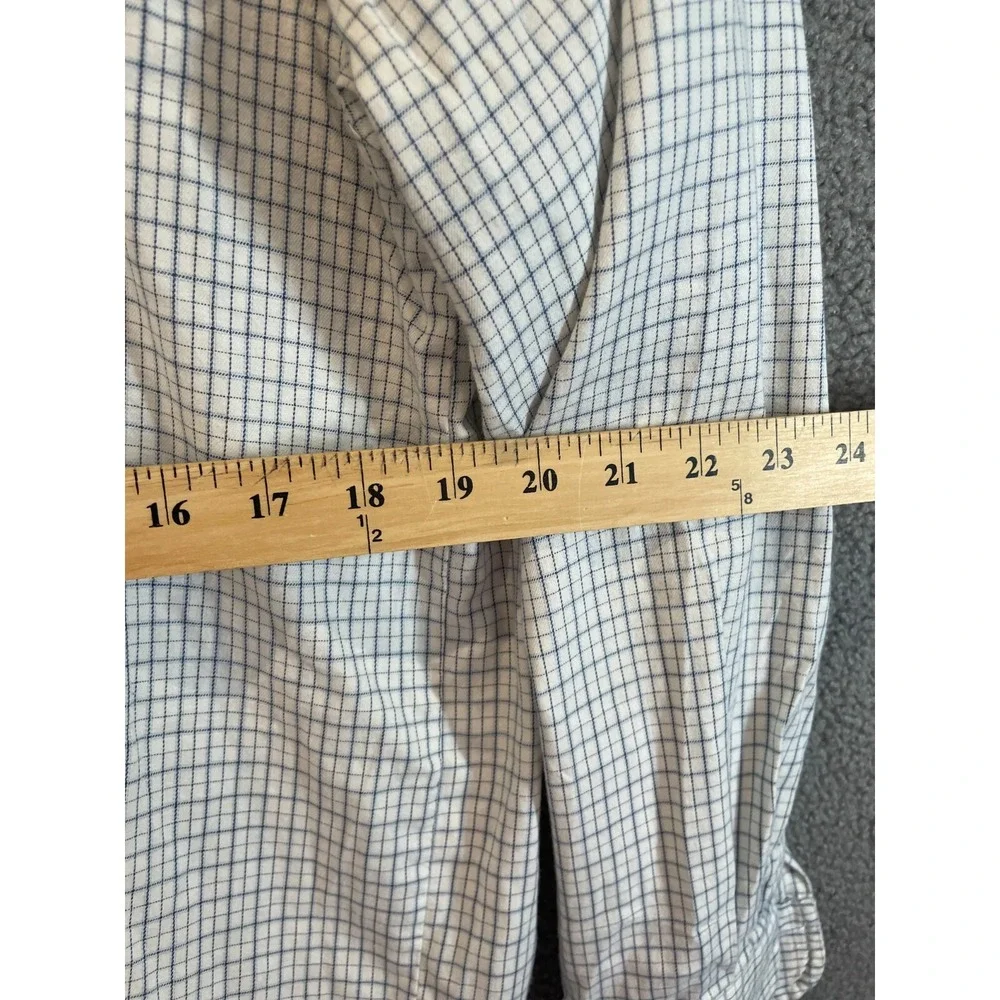 Arrow Shirt Men's LargeBlue Plaid Cotton‎ Long Sleeve Button Down
